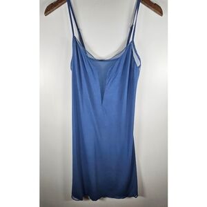 🆕️ Victoria's Secret Blue Modal Mesh Slip Dress